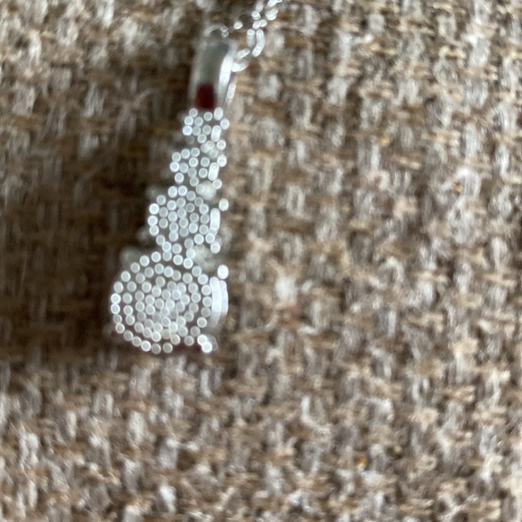 BLACK onyx pendant earring jewelry set necklace Trinity - Picture 4 of 5